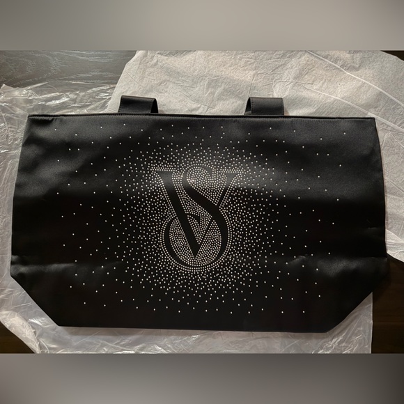 Victoria's Secret Handbags - Victoria's Secret Black Tote with Sparkling Design